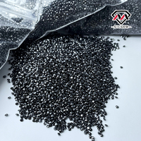 Vente en gros de petite taille 0.8mm à 2mm Moissanite noire à coupe ronde pour bijoux et accessoires