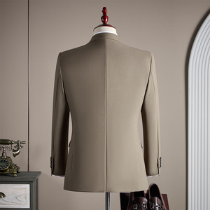 Traje de Tres Piezas Casual de Negocios para Hombre, Diseño Personalizado, Color Sólido de Alta Gama, Traje de Esmoquin de Un Solo Pecho para Hombre - Product Image 5