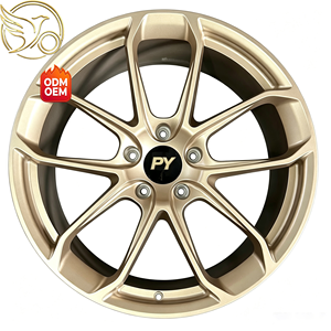 Jantes forgées de performance PY Golden à 6 branches 15 pouces, faible MOQ, compatibles avec la mise à niveau des spécifications OE pour Golf GTI - Product Image 2