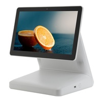 Système de point de vente intelligent à double écran 15,6 + 11,6 pouces, caisse enregistreuse tactile de vente au détail, Android/Win, Android/Win 15,6 + 11,6 pouces, caisse enregistreuse POS, POS