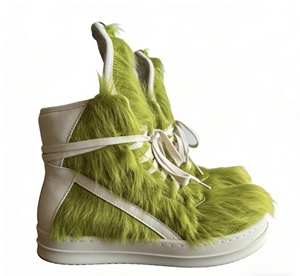 2026 Premium Unisex Real Leather Sneakers Fur Lined <strong>Winter</strong> Warm Casual Walking Shoes Lace-up Men <strong>Women</strong> High-Grade Sport <strong>Trainers</strong> - Product Image 2