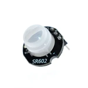 SR602 Mini Sensor Gerak Detektor Modul Piroelektrik Infra Merah Pir Kit Sensorik Switch Bracket dengan Lensa