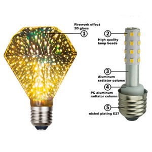 Bombilla LED E27 de 4.5W con Filamento Holográfico 3D de Fuegos Artificiales para Luz Nocturna - Product Image 5