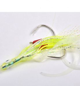 Hameçon bionique pour calamar Tianya <span class=keywords><strong>Saury</strong></span> avec ligne de pêche, hameçon lumineux pour la pêche en mer, jigging Luya, double hameçon pour pieuvre - Product Image 2