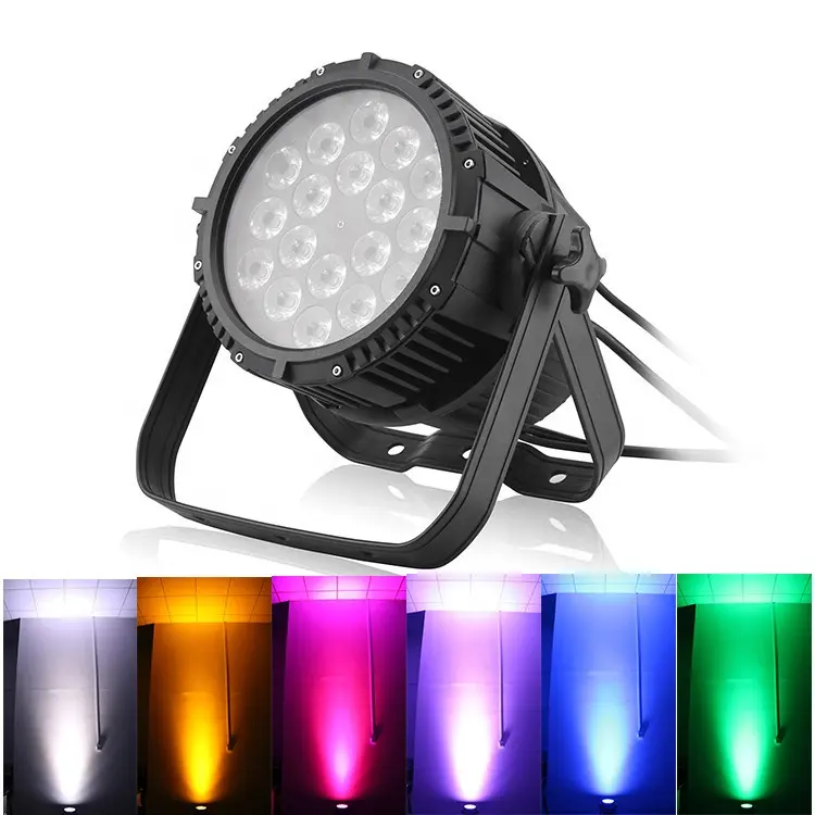 DJ Bühnen licht DMX LED Par 18 pcs18W RGBWAUV 6 in1 Lichter Night Club Pary Stage Performance Bar