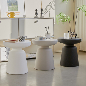 Juego de Mesa de Centro Moderno, Elegante y Funcional de Plástico Ligero para Sala de Estar, Estilo Minimalista, KS12 Multicolor - Product Image 5