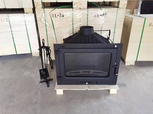 Poêle à bois en fonte encastrable pour intérieur, foyer domestique - Product Image 2
