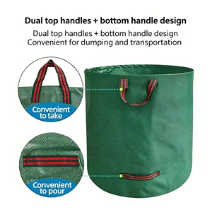 Sacs à déchets <span class=keywords><strong>de</strong></span> jardin en plastique robustes, grande capacité, économiques, pour feuilles tombées, déchets <span class=keywords><strong>de</strong></span> jardin, collecte <span class=keywords><strong>de</strong></span> débris - Product Image 5
