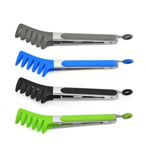 Pince alimentaire en silicone en forme de griffe de 9 pouces en acier inoxydable, idéale pour le pain, le barbecue, les steaks, les spaghettis et les pâtes – Vente chaude - Product Image 4