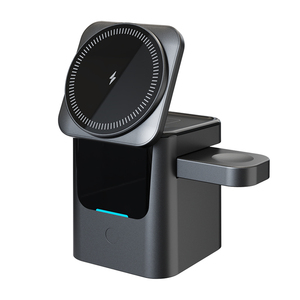 Estación de Carga Inalámbrica Magnética 3 en 1, Cubo Plegable de 15w, Soporte de Carga Giratorio para <span class=keywords><strong>Apple</strong></span> 17 16 15 14 Pro Max - Product Image 1