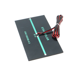 5.5V 1.6Watt Met 100Cm Verlengkabel Zonnepaneel Polykristallijn Silicium Diy Acculader Module Mini Zonnecel Draad Speelgoed - Product Image 4