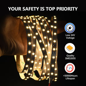 Vente en gros d'usine Bande lumineuse LED flexible de haute qualité 2835 Haute luminosité Éclairage décoratif dc24v 72LED Éclairage intérieur - Product Image 3