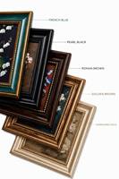 Marco de Fotos Vintage de Material PS con Perlas en Relieve Estilo Francés para Decoración de Galería de Pared, Cinco Colores Morandi, 4-10 Pulgadas, Venta al Por Mayor