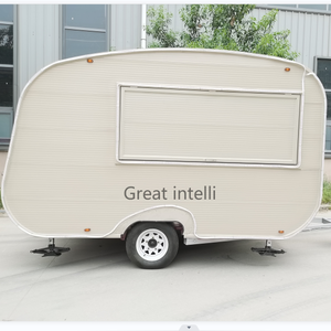 รถขายไอศกรีมเคลื่อนที่แท้ รถขายกาแฟ รถขายเอสเพรสโซ รถพ่วงขายอาหาร ครัวกลางแจ้ง ร้านอาหารคอนเทนเนอร์ ซุ้มขายอาหารจานด่วน - Product Image 6