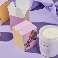 Ensemble de bougies de luxe en carton avec impression personnalisée et logo Boîte d'emballage cadeau Boîtes d'emballage de bougie pour bougie