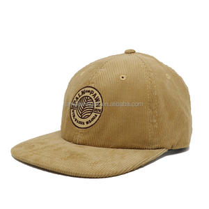 Casquette Dad Hat Marron 6 Panneaux avec Logo Brodé 3D, Non Structurée, en Velours Côtelé, Unisexe, pour l'Extérieur, avec Lettres et Nœuds, en Tissu Doux Courant - Product Image 2