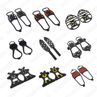 Crampons d'hiver de vente chaude chaussures de neige universelles sur glace crampons à pointes crampons d'escalade antidérapants pour le camping et la randonnée