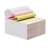 Papel Continuo para Computadora Sin Carbón de 241 mm, 1, 2, 3 y 4 Capas, en Rojo/Blanco/Amarillo, Papel de Oficina con Logotipo Personalizado