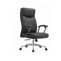 Chaise de Direction Moderne Minimaliste Ergonomique Réglable en Hauteur avec Accoudoirs Fixes, Élégante et Confortable pour de Longues Journées au Bureau
