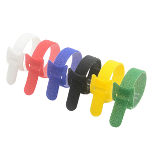 फैक्टरी थोक डबल पक्षीय पुनः प्रयोज्य पट्टियों के साथ रंगीन पर्यावरण अनुकूल केबल टाई लपेटें, बैक हुक लूप फास्टनर के साथ - Product Image 3