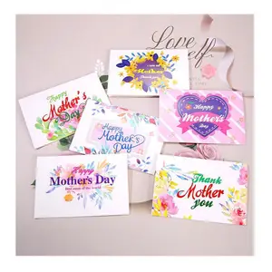 5x7 pink gift card paper folding greeting card bulk printed paper gift cards