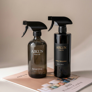 Aikun - Juego de 2 Botellas de 500 ml de Aromatizante para Habitaciones con Tinte Ámbar, Fragancia para Interiores, Caja de Regalo para el Hogar, Hotel, Spa, Baño - Product Image 4