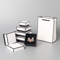 Haute qualité boîte-cadeau carton tiroir coulissant bague de mariage rose emballage papier collier boucle d'oreille montre bijoux boîte-cadeau
