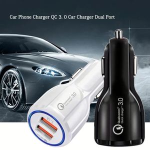 Wholesale Portable QC3.0 Fast Charge Dual 2 Usb Car Charger <b>Adapter</b> for All Smart Phone - Product Image 5