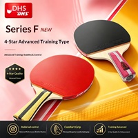 Raquette de tennis de table DHS F4002, raquette individuelle, professionnelle, pour élèves du primaire, nouvelle série F, 4 étoiles, authentique, 7 couches