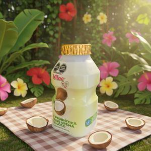 Boissons au <span class=keywords><strong>lait</strong></span> de coco probiotiques Viloe Optimal Nutrition Healthy Boost, lactobacilles, <span class=keywords><strong>sans</strong></span> <span class=keywords><strong>sucre</strong></span>, 100 ml, boîte et bouteille de 8 mois - Product Image 2