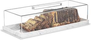 Bandeja acrílica transparente de estilo personalizado de fábrica al por mayor para postres de panadería - Product Image 5