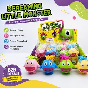 Juguete Antiestrés KL Little Monster al por Mayor, Colores Surtidos, Suave, para Apretar, Descomprimir y Aliviar el Estrés, Unisex, 14 Años, Otro Material - Product Image 1