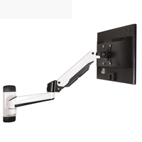 Support d'écran unique GA12W 17-32 pouces, bras de moniteur d'ordinateur économique avec ressort à gaz, support mural pour tablette 8 kg