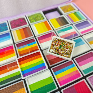 Kit Personalizzati di Pittura per il Viso Arcobaleno all'Ingrosso Forniture per Feste e Festival Pittura per il Corpo Sicura e Atossica - Product Image 2