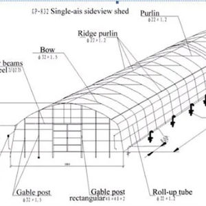 Invernadero Agrícola con Estructura Metálica, Invernadero Tropical para Horticultura, Precio - Product Image 1