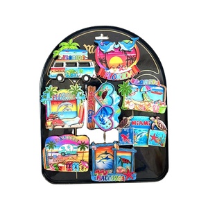 Personalizado Summer Vibes surf flamenco playa <span class=keywords><strong>nevera</strong></span> imán resina imanes <span class=keywords><strong>nevera</strong></span> recuerdo imanes - Product Image 1