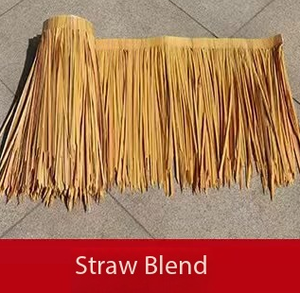 Tuiles de toit en chaume <span class=keywords><strong>synthétique</strong></span> imperméables de haute qualité pour la vente en gros, idéales pour les gazebos de villégiature, chaume plastique personnalisable - Product Image 2