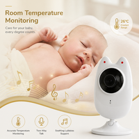 Moniteur vidéo pour bébé sans fil avec écran LCD portable de 2,8 pouces, caméra vidéo pour bébé 800MA DC 5V pour produits pour bébés