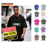 Logo personnalisé, 280g, coton pur lourd, t-shirt homme vintage délavé, imprimé animal, respirant, streetwear, vente en gros