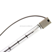 Lampe chauffante halogène à ondes courtes à tube droit unique Lampe infrarouge Tube halogène 1800w 175v pour impression 3D