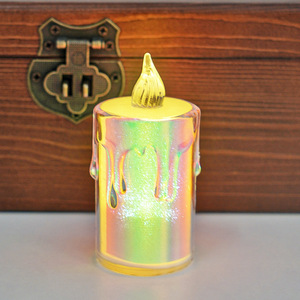 Exquisitas velas LED de simulación, lámparas de vela falsas seguras que funcionan con pilas para decoración de ambiente romántico en bodas y fiestas - Product Image 6