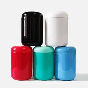 Custom Logo Food Grade PET Transparent Plastic Jar for Protein Powder Sugar Candy Packaging Bottle