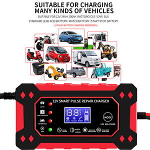 Caricabatterie Intelligente a Impulsi per Batterie al Piombo Acido 12V 6A di Alta Qualità Rosso Vendita all'Ingrosso - Product Image 6