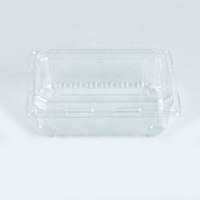 Contenants à clapet transparents en PET de qualité alimentaire, recyclables, pour la présentation de fruits (mangues)