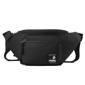 WePower Men's Chest <b>Bag</b> <b>Nylon</b> Waterproof Black Gray Dark Blue Solid Color Summer 2024 Everyday Outfits Casual <b>Crossbody</b> <b>Bag</b> - Product Image 4