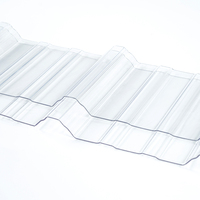 Plaque ondulée en polycarbonate transparent pour la construction de hangars agricoles