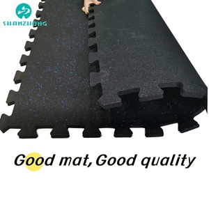 Tapis d'exercice en caoutchouc antidérapant à emboîtement, haute densité, absorbant les chocs, épaisseur 0,56 pouce, pour <span class=keywords><strong>salle</strong></span> de sport à domicile et <span class=keywords><strong>salle</strong></span> de <span class=keywords><strong>fitness</strong></span> - Product Image 3