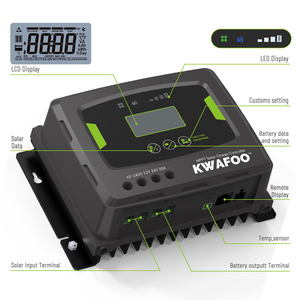 Livraison gratuite KWAFOO 50a <span class=keywords><strong>Mppt</strong></span> Smart Solar Converter Regulator Charge Controller Setup <span class=keywords><strong>Mppt</strong></span> Battery Charger Meter <span class=keywords><strong>100</strong></span>/<span class=keywords><strong>50</strong></span> US Stock - Product Image 6