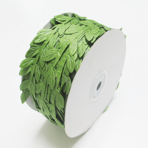 Ruban gaufré feuille verte Danqi Flower Industry 20 40 60m, imitation soie, pour décoration intérieure et accessoires de photographie - Product Image 5