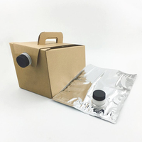 Sac Bag-in-Box BIB 3L/5L/10L en PE, emballage aseptique pour liquides avec valve pour jus, café, vin et boissons (gaufrage)